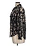 L'Agence 100% Silk Animal Print Black Long Sleeve Silk Top Size XL (4) - photo 5