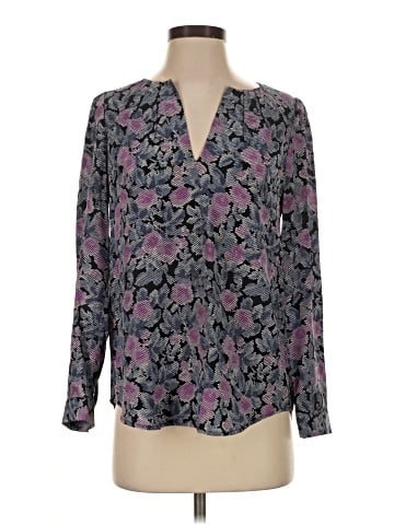 Joie Long Sleeve Silk Top (view 1)
