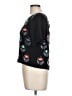Milly 100% Silk Black Blouse Size L - photo 5