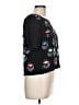 Milly 100% Silk Black Blouse Size L - photo 4
