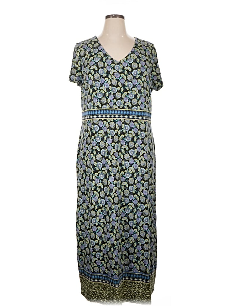 Pre-owned Jjill Casual Dress In Blue