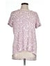 Ellen Tracy Hearts Pink Short Sleeve Blouse Size L - photo 1