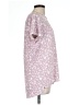 Ellen Tracy Hearts Pink Short Sleeve Blouse Size L - photo 4