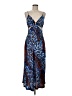 Jonathan Simkhai Animal Print Blue Cocktail Dress Size M - photo 1