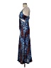 Jonathan Simkhai Animal Print Blue Cocktail Dress Size M - photo 5