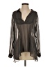 Free People Gray Long Sleeve Blouse Size XS - photo 1