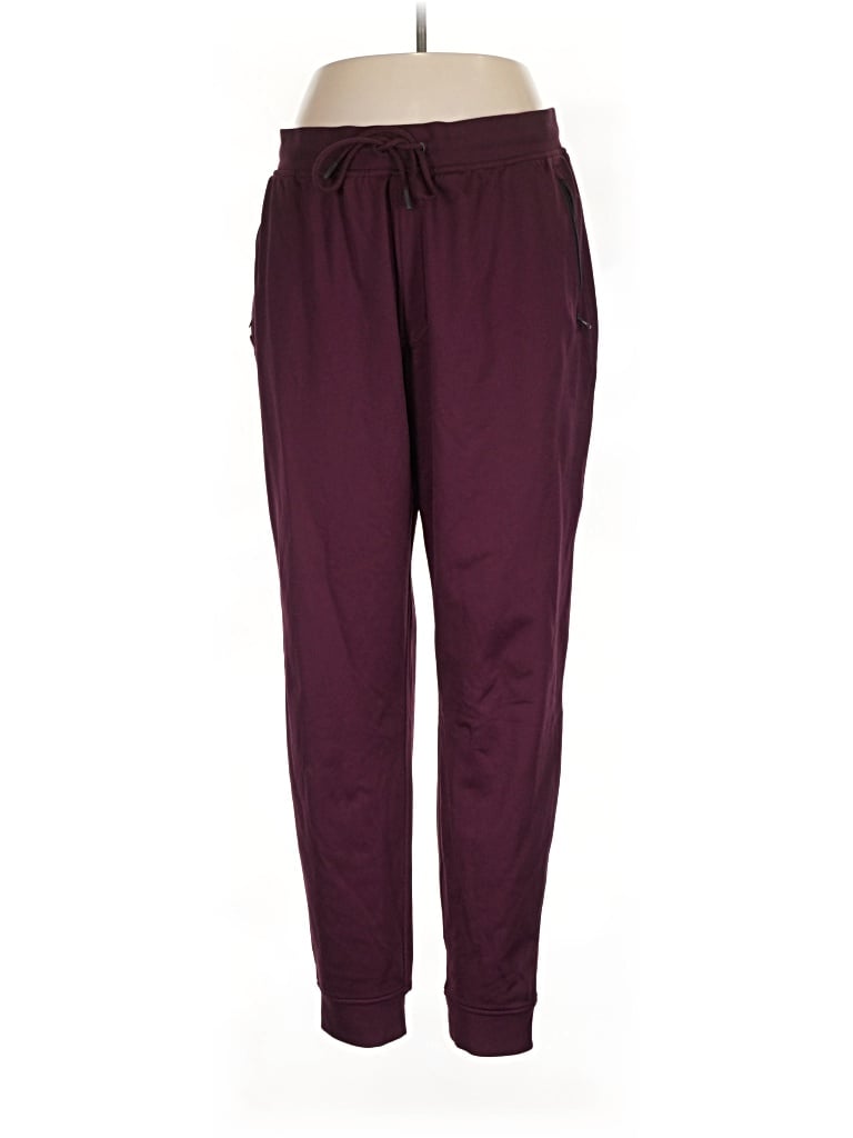 Pre-owned Under Armour Casual Pants In Burgundy