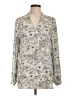 Violet & Claire Gray Long Sleeve Blouse Size L - photo 1
