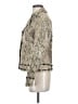 Pamela McCoy 100% Leather Metallic Ivory Blazer Size XS - photo 5