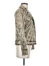 Pamela McCoy 100% Leather Metallic Ivory Blazer Size XS - photo 4