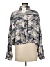 Fate 100% Rayon Camo Gray Long Sleeve Blouse Size M - photo 2