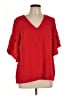 Trina Turk Red 3/4 Sleeve Blouse Size L (estimated) - photo 1