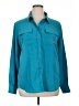 Central Park West Teal Long Sleeve Button-Down Shirt Size XL - photo 1