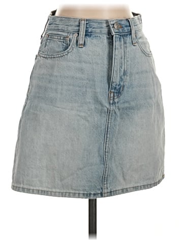 Madewell Denim High-Waist Straight Mini Skirt in Fitzgerald Wash (view 1)