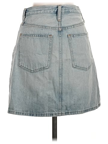 Madewell Denim High-Waist Straight Mini Skirt in Fitzgerald Wash (view 2)