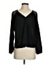 Astr Black Long Sleeve Blouse Size S - photo 1