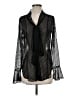 Yoana Baraschi 100% Polyester Black Long Sleeve Blouse Size XS - photo 1