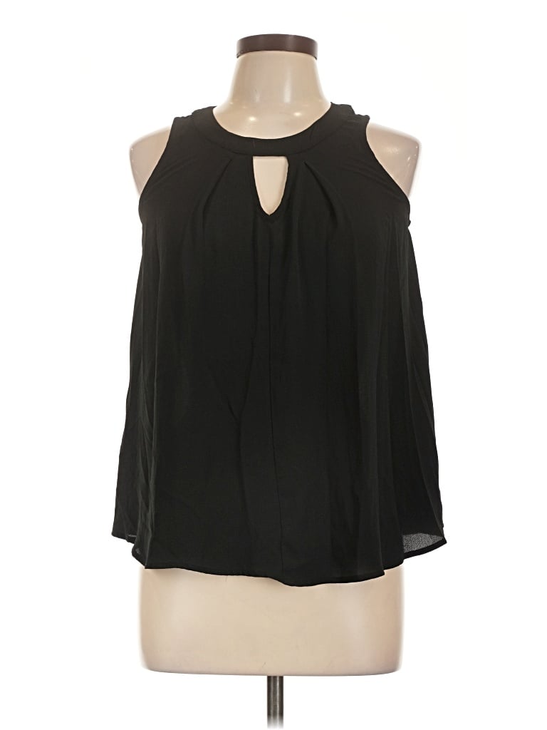 Pre-owned Xhilaration Sleeveless Blouse In Black