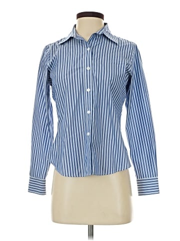 Foxcroft Long Sleeve Button-Down Shirt (view 1)
