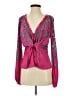 Free People 100% Polyester Pink Long Sleeve Blouse Size XS - photo 1