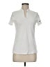 Nike 100% Polyester White Short Sleeve Polo Size M - photo 1