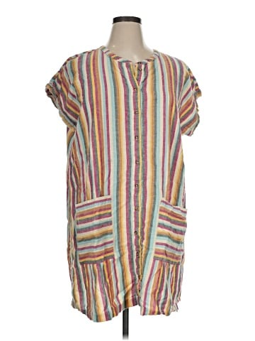 Lou & Grey for LOFT Short Sleeve Blouse (view 1)