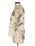 River Island 100% Polyester Floral Ivory 3/4 Sleeve Blouse Size 10 - photo 5