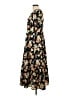 Blu Pepper 100% Polyester Floral Black Casual Dress Size L - photo 5