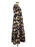 Blu Pepper 100% Polyester Floral Black Casual Dress Size L - photo 4