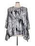 Faded Glory Silver 3/4 Sleeve Blouse Size 4X - photo 1