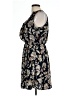 Crescent 100% Polyester Paisley Black Casual Dress Size L - photo 5