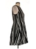 Bar III 100% Polyester Stripes Black Casual Dress Size L - photo 4