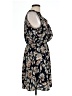 Crescent 100% Polyester Paisley Black Casual Dress Size L - photo 4