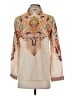 Unbranded 100% Polyester Paisley Ivory Long Sleeve Blouse Size S - photo 2