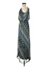 En Focus Studio 100% Polyester Paisley Teal Blue Casual Dress Size 4 - photo 5