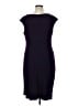 Connected Apparel Solid Purple Cocktail Dress Size 16 - photo 2