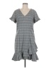 ECI Plaid Gray Casual Dress Size 8 - photo 1