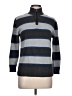 SLVRLAKE 100% Cotton Stripes Gray Pullover Sweater Size L - photo 1