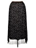 ESQUALO Stars Black Casual Skirt Size XL - photo 2