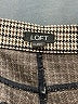 Ann Taylor LOFT Houndstooth Brown Casual Pants Size 14 - photo 7