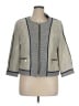 Karl Lagerfeld Paris Stripes Ivory Jacket Size 16 - photo 1
