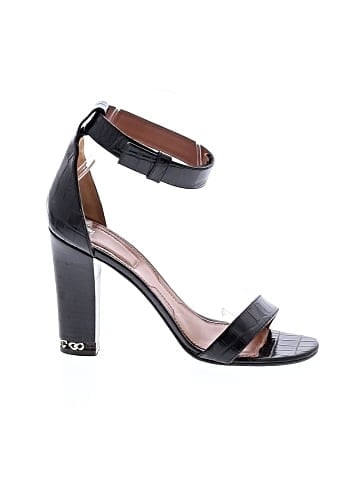 Givenchy Leather Croc Embossed Sandals (view 1)