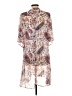 American Eagle Outfitters 100% Polyester Ivory Kimono Size L - photo 2