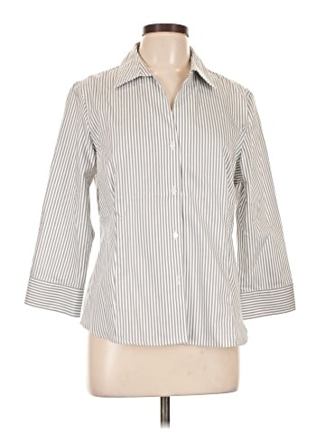 Anne Klein 3/4 Sleeve Button-Down Shirt (view 1)