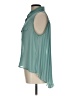 Xhilaration Teal Sleeveless Button-Down Shirt Size L - photo 5