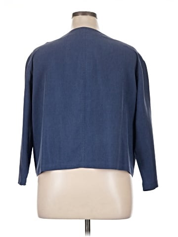 Linda Allard Ellen Tracy 3/4 Sleeve Silk Top (view 2)