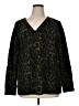 Talbots Animal Print Green Cardigan Size 1X - photo 1