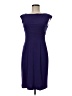 Connected Apparel Solid Purple Cocktail Dress Size 6 Petite - photo 1