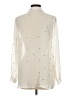 XXI Polka Dots Ivory Long Sleeve Blouse Size L - photo 2