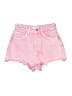 Zara Pink Denim Shorts Size 2 - photo 1